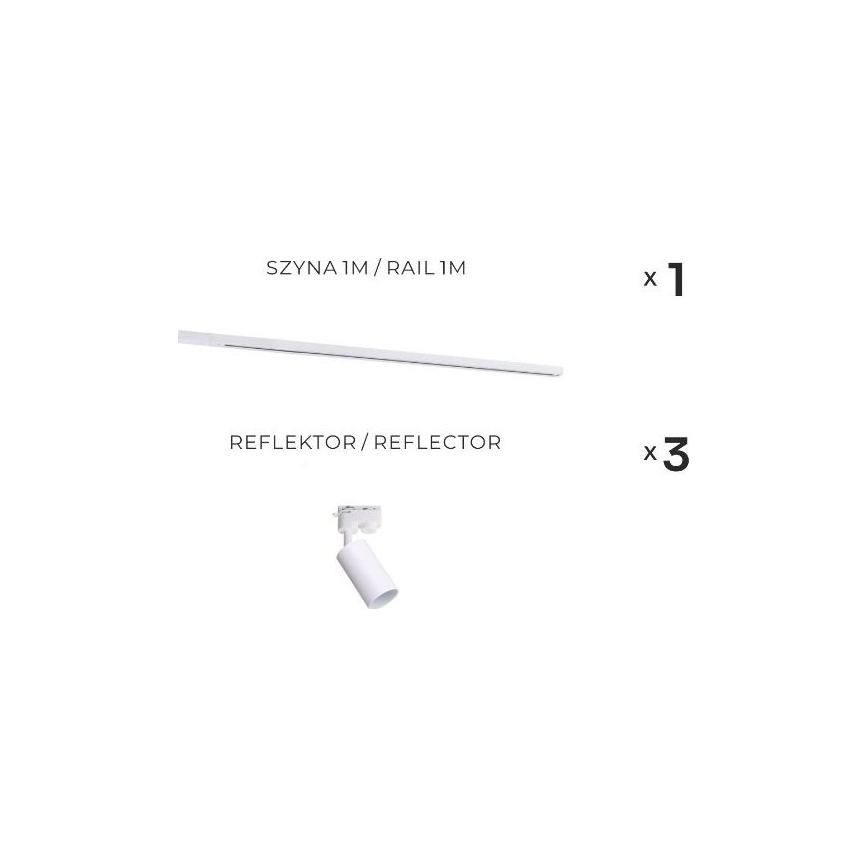 Zuma Line - Točkovna svetilka za tirni sistem 3xGU10/35W/230V bela