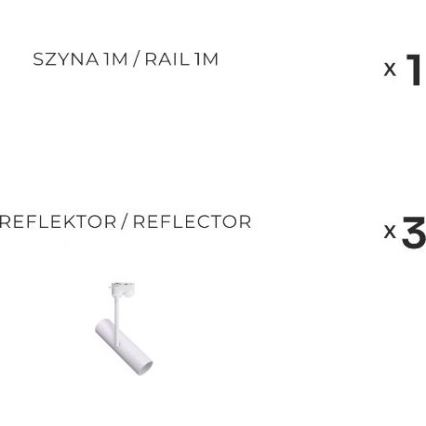Zuma Line - Спот-світильник в рейковій системі 3xGU10/35W/230V білий