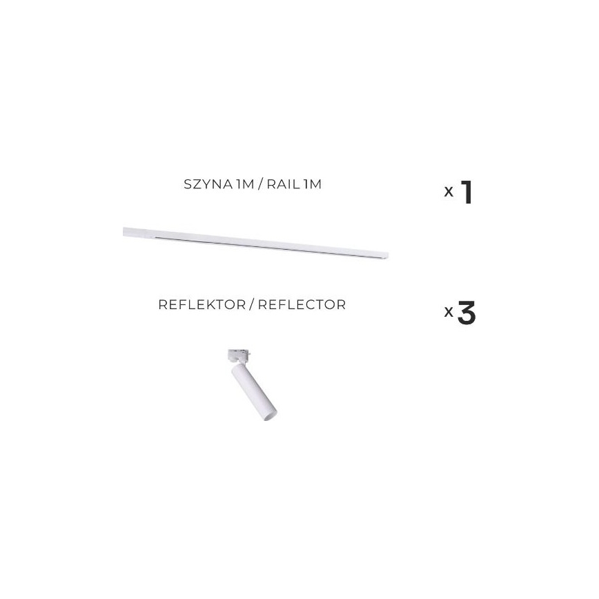 Zuma Line - Svetilka za tirnico 3xGU10/35W/230V bela