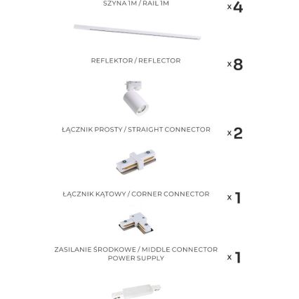 Zuma Line - Reflektor za tračni sistem 8xGU10/35W/230V bela