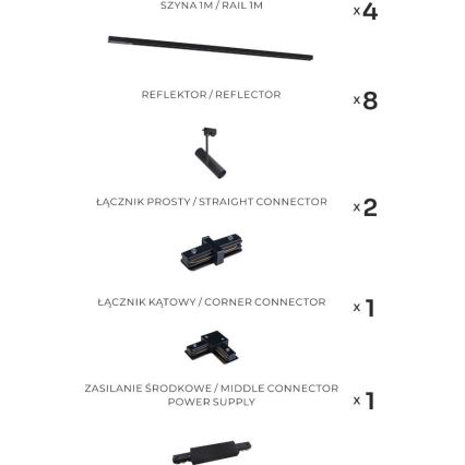 Zuma Line - Točkovna svetilka v tirnem sistemu 8xGU10/35W/230V črna