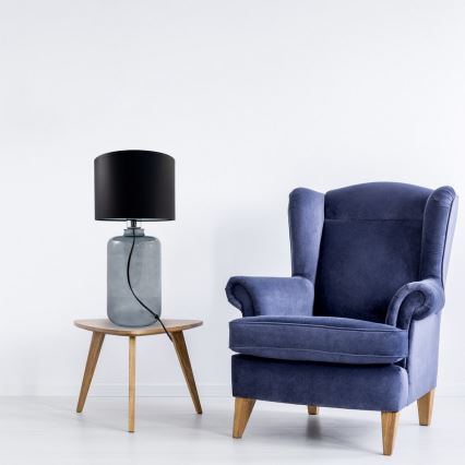 Zuma Line - Namizna svetika 1xE27/40W/230V črna