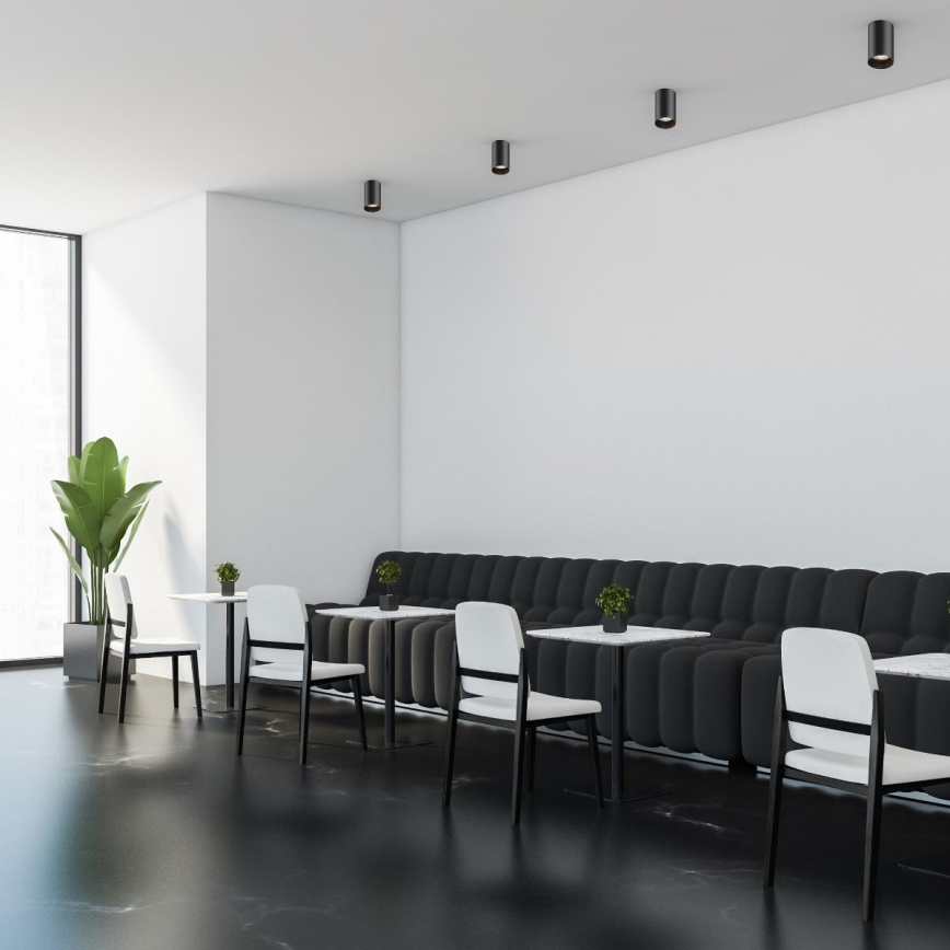 Zuma Line - LED RGBW zatemnjiva točkovna svetilka 1xGU10/6W/230V črna + daljinski upravljalnik