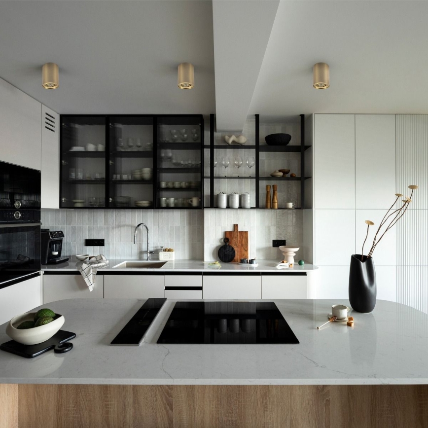 Zuma Line - LED RGBW zatemnjiva točkovna svetilka 1xGU10/6W/230V, zlata + daljinski upravljalnik