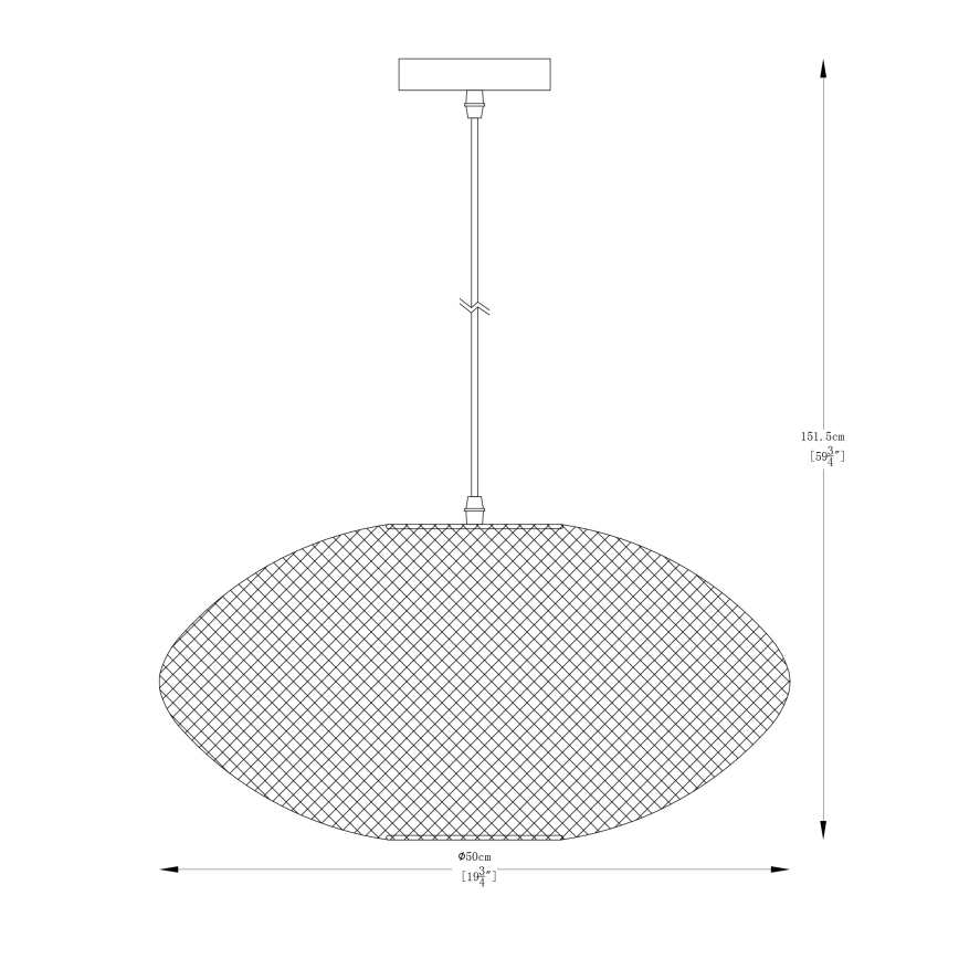 Zuma Line - Lestenec na vrvici 1xE27/40W/230V zlata