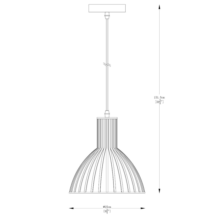 Zuma Line - Lestenec na vrvici 1xE27/40W/230V pr. 25 cm zlata