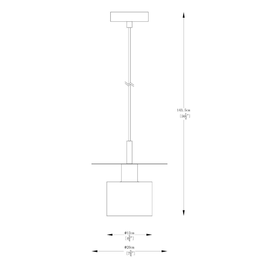 Zuma Line - Lestenec na vrvici 1xE27/40W/230V zlata