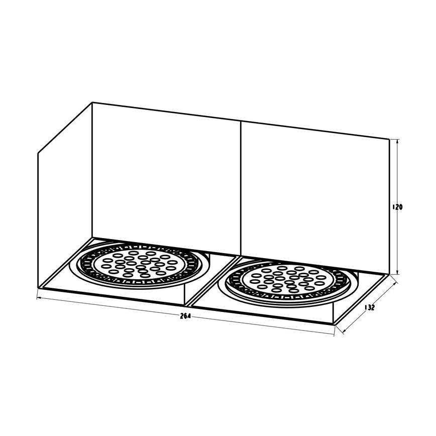 Zuma Line - Reflektor 2xGU10-ES111/15W/230V bel