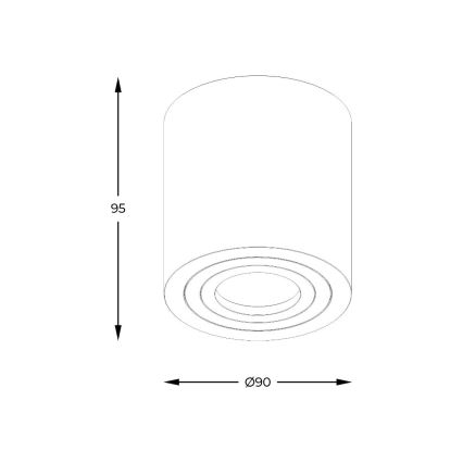 Zuma Line - LED RGBW zatemnjevalno kopalniško točkovno svetilo 1xGU10/6W/230V IP44 belo + daljinski upravljalnik