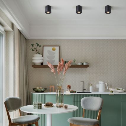 Zuma Line - LED RGBW zatemnljivo kopalniško točkovno svetilo 1xGU10/6W/230V IP44 črno + daljinski upravljalnik