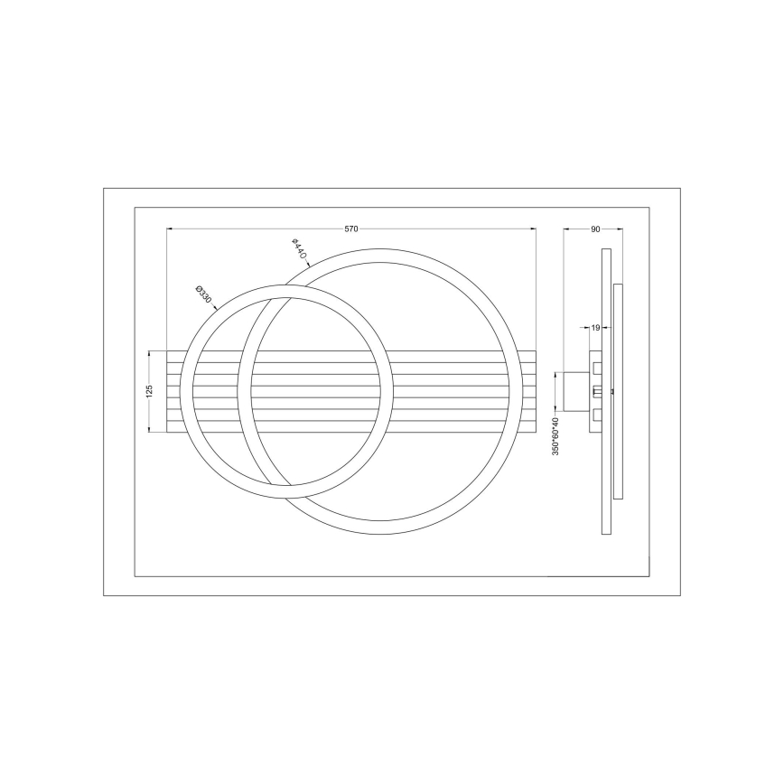 Zuma Line - stropna LED svetilka LED/40W/230V