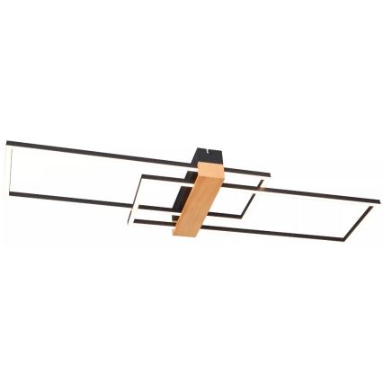 Zuma Line - LED Stropna svetilka LED/39W/230V 3000K črna/bor