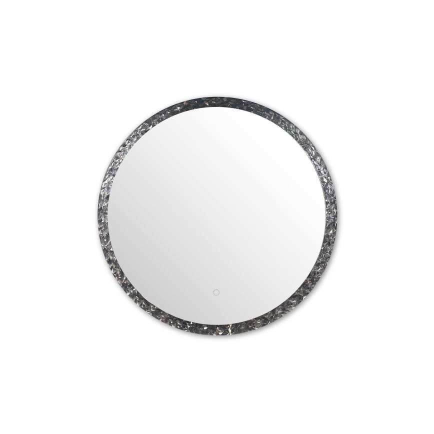 Zuma Line - LED Kopalniško stensko ogledalo z osvetlitvijo LED/24W/230V 3000/4000/6000K pr. 60 cm IP44 svetleči krom