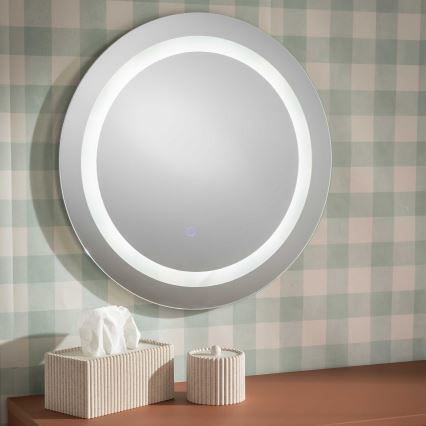 Zuma Line - LED kopalniško stensko ogledalo z LED-osvetlitvijo 36W/230V, 3000/4000/6000K, premer 60 cm, IP44