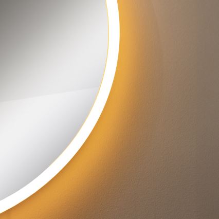 Zuma Line - LED Kopalnica stenski ogledalo s osvetlitev LED/24W/230V 3000/4000/6000K pr. 60 cm IP44 bela/zlata