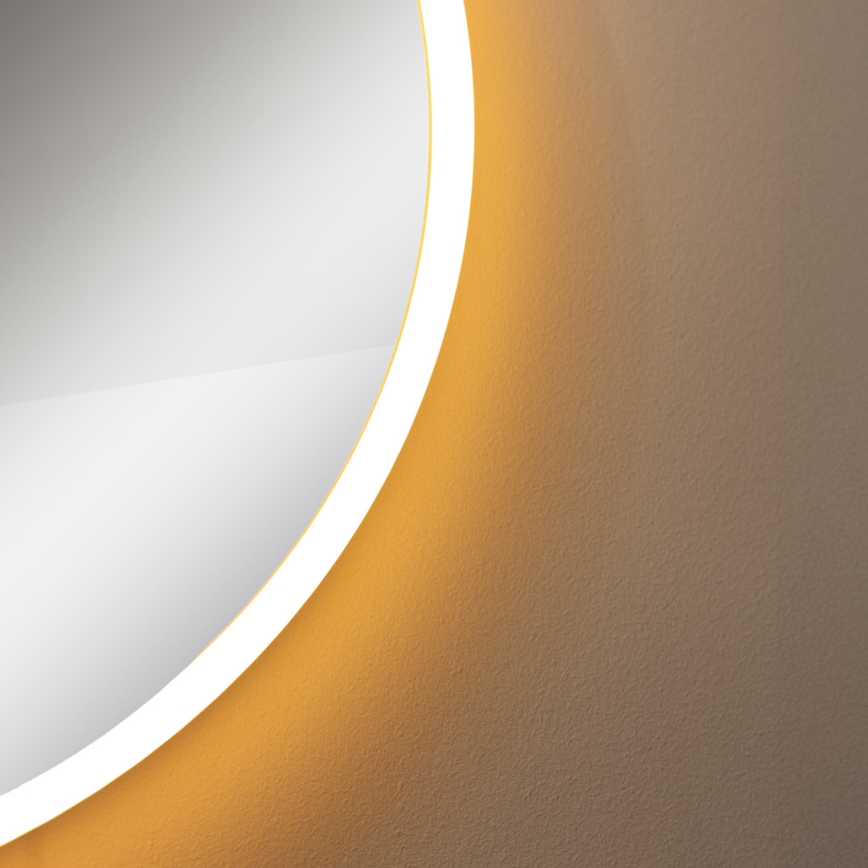 Zuma Line - LED Kopalnica stenski ogledalo s osvetlitev LED/24W/230V 3000/4000/6000K pr. 60 cm IP44 bela/zlata