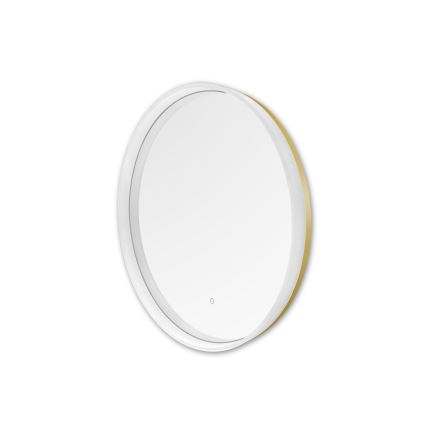 Zuma Line - LED Kopalnica stenski ogledalo s osvetlitev LED/24W/230V 3000/4000/6000K pr. 60 cm IP44 bela/zlata
