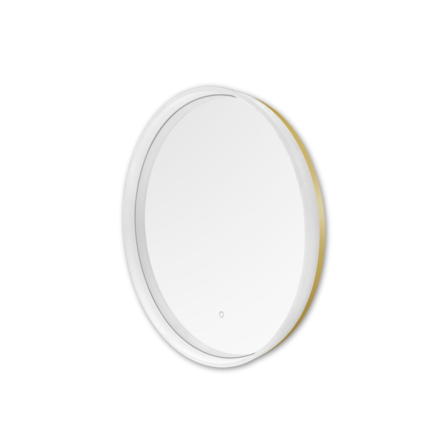 Zuma Line - LED Kopalnica stenski ogledalo s osvetlitev LED/24W/230V 3000/4000/6000K pr. 60 cm IP44 bela/zlata