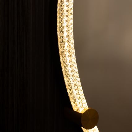 Zuma Line - LED Kopalnica stenski ogledalo s osvetlitev LED/24W/230V 3000/4000/6000K pr. 60 cm IP44 prozorna/zlata
