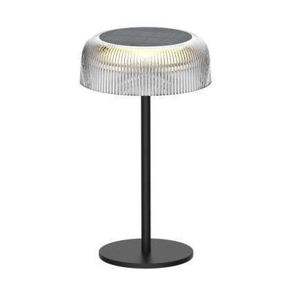 Zuma Line - LED Zatemnitvena solarna polnilna namizna svetilka LED/2,5W/2000 mAh IP44 črna
