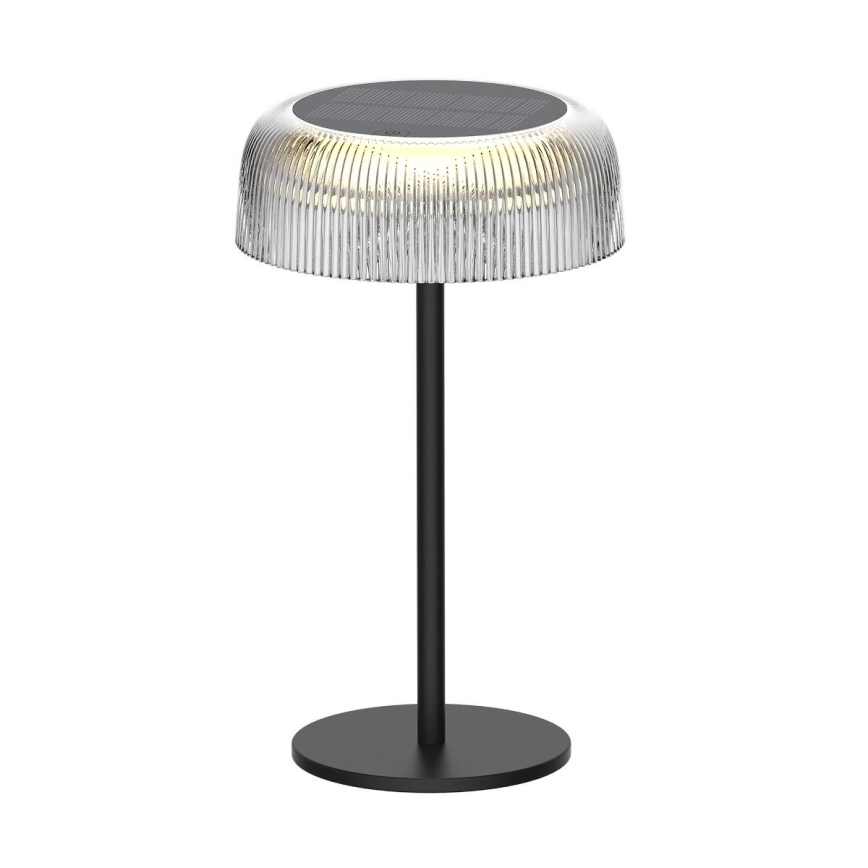 Zuma Line - LED Zatemnitvena solarna polnilna namizna svetilka LED/2,5W/2000 mAh IP44 črna