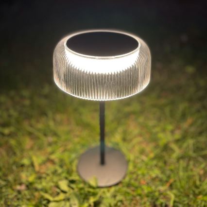 Zuma Line - LED Zatemnitvena solarna polnilna namizna svetilka LED/2,5W/2000 mAh IP44 črna