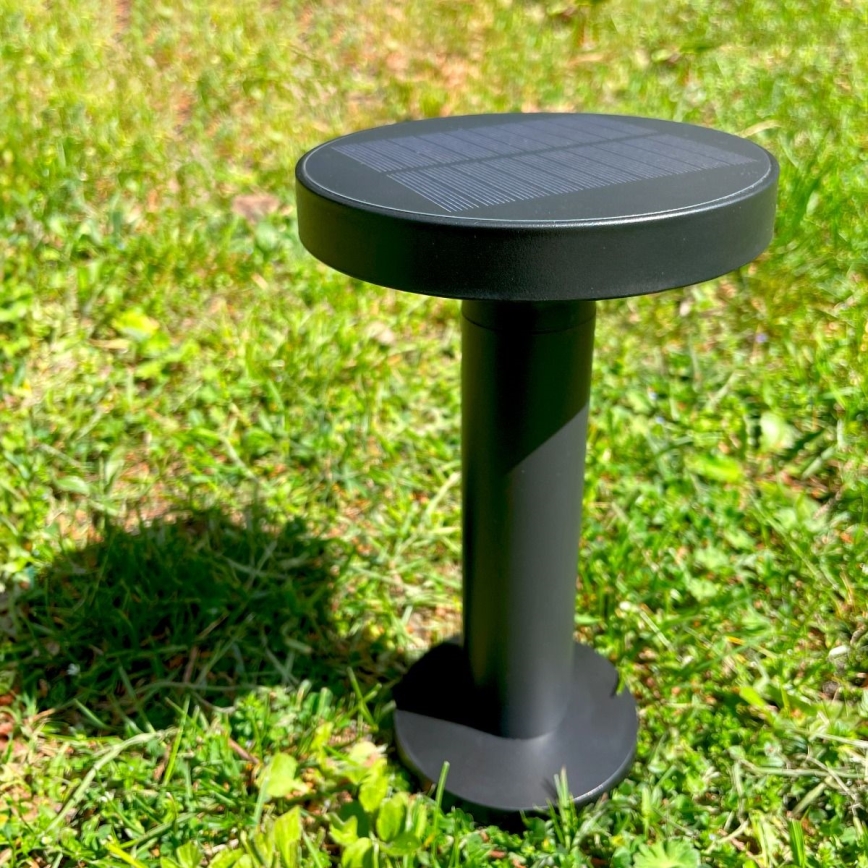 Zuma Line - LED Zatemnitvena solarna polnilna namizna svetilka LED/2W/2000 mAh IP44 črna