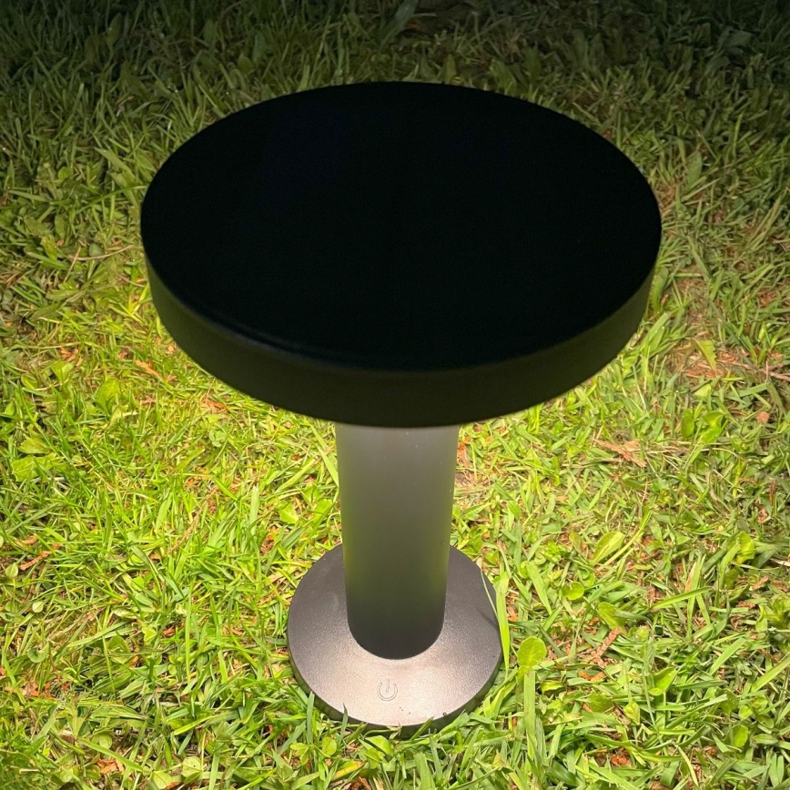 Zuma Line - LED Zatemnitvena solarna polnilna namizna svetilka LED/2W/2000 mAh IP44 črna