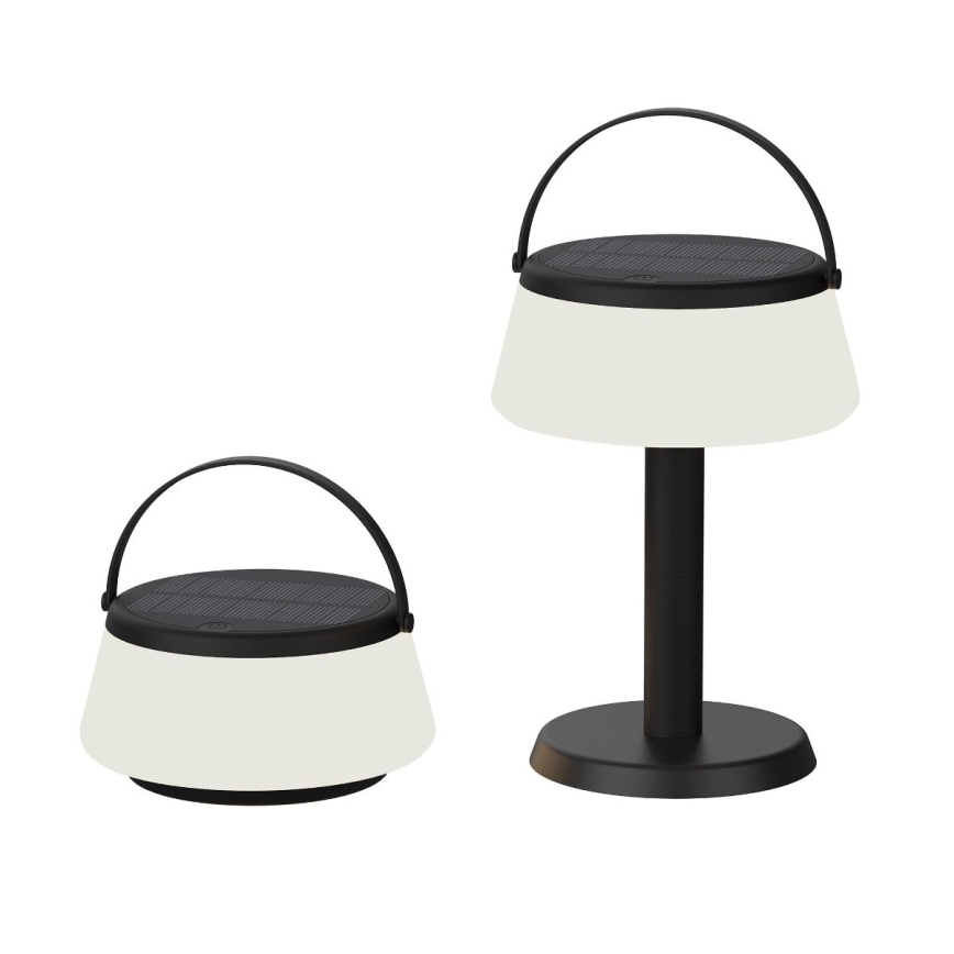 Zuma Line - LED Zatemnitvena solarna polnilna namizna svetilka LED/2,2W/2000 mAh IP44 črna