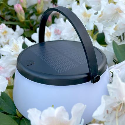 Zuma Line - LED Zatemnitvena solarna polnilna namizna svetilka LED/2,2W/2000 mAh IP44 črna