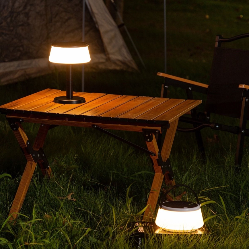 Zuma Line - LED Zatemnitvena solarna polnilna namizna svetilka LED/2,2W/2000 mAh IP44 črna