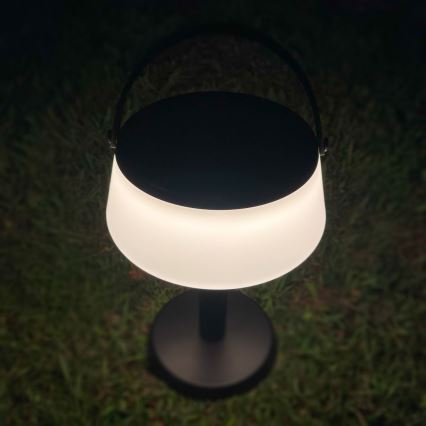 Zuma Line - LED Zatemnitvena solarna polnilna namizna svetilka LED/2,2W/2000 mAh IP44 črna