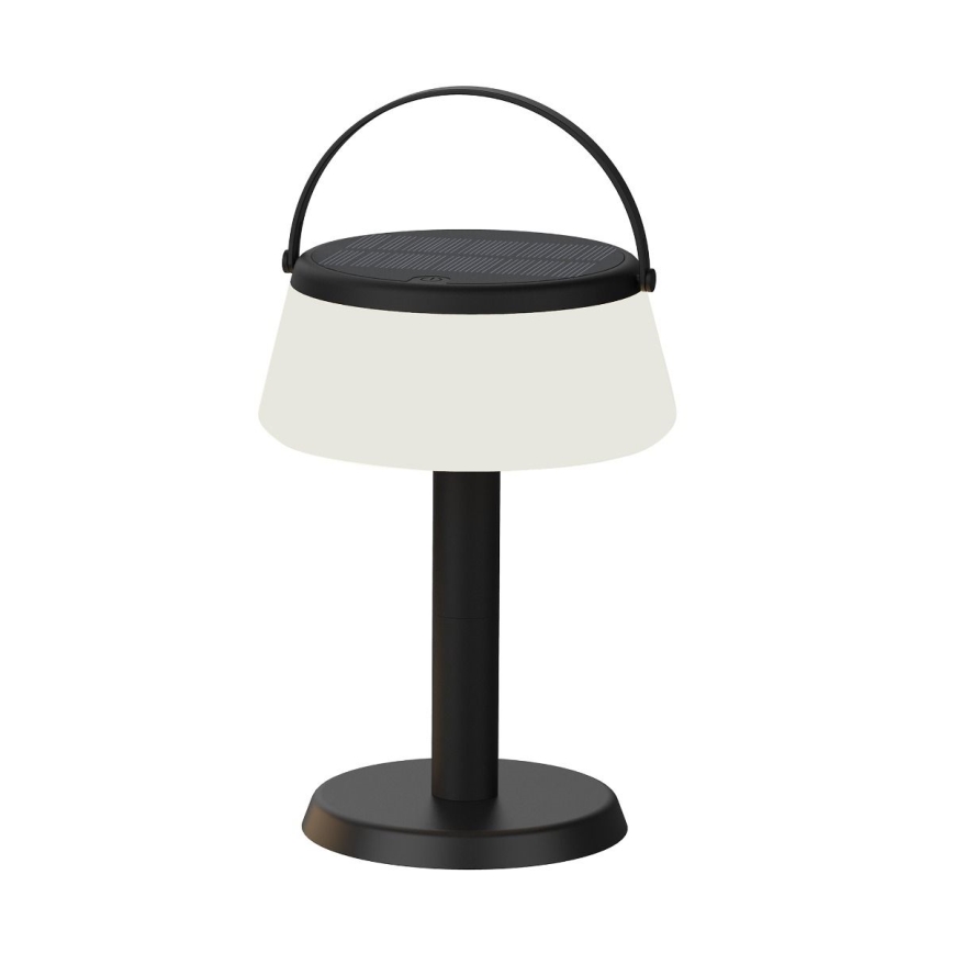 Zuma Line - LED Zatemnitvena solarna polnilna namizna svetilka LED/2,2W/2000 mAh IP44 črna