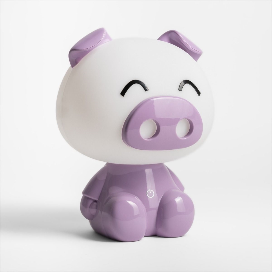 Zuma Line - LED Zatemnitvena otroška namizna svetilka na dotik LED/3W/230V pig vijolična