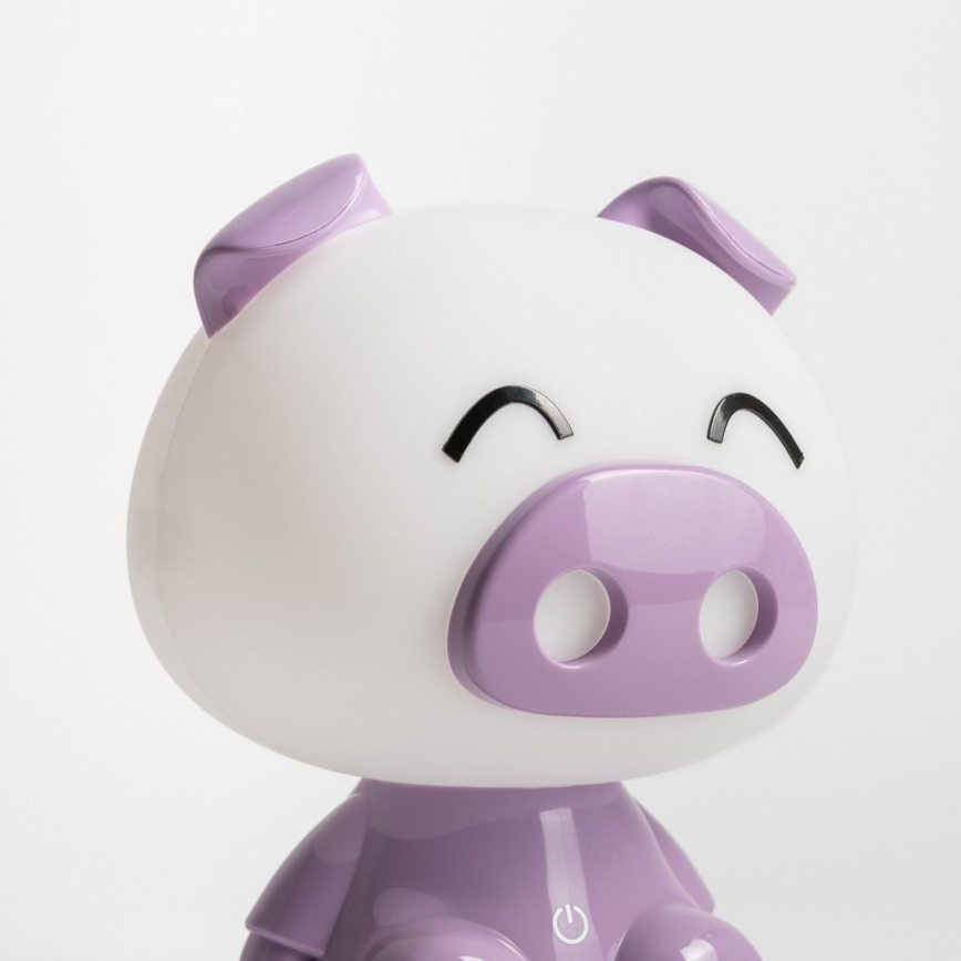 Zuma Line - LED Zatemnitvena otroška namizna svetilka na dotik LED/3W/230V pig vijolična