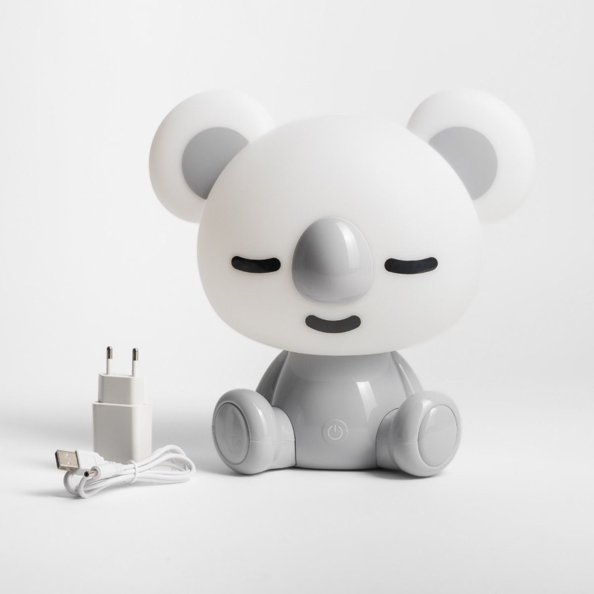 Zuma Line - LED Zatemnitvena otroška namizna svetilka na dotik LED/3W/230V koala siva