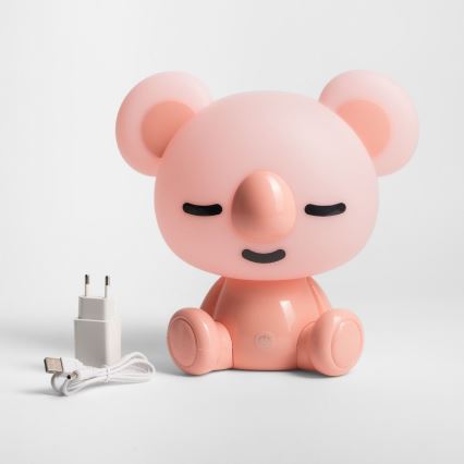 Zuma Line - LED Zatemnitvena otroška namizna svetilka na dotik LED/3W/230V koala roza