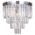 Zuma Line - Kristalna stropna svetilka 5xE14/40W/230V krom