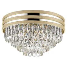 Zuma Line - Kristalna stropna svetilka 5xE14/40W/230V zlata