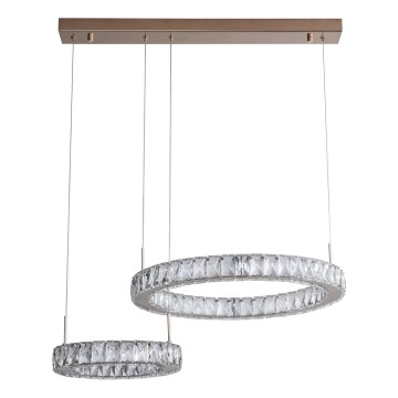 Zuma Line - LED lestenec na kablu LED/36W/230V rožnato zlato