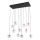 Zuma Line - LED lestenec na vrvici 11xLED/3W/230V črna