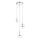 Zuma Line - LED Lestenec na vrvici 3xLED/5W/230V sijajni krom