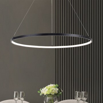 Zuma Line - LED Lestenec na vrvici LED/32W/230V 3000/4000/6000K pr. 60 cm črna
