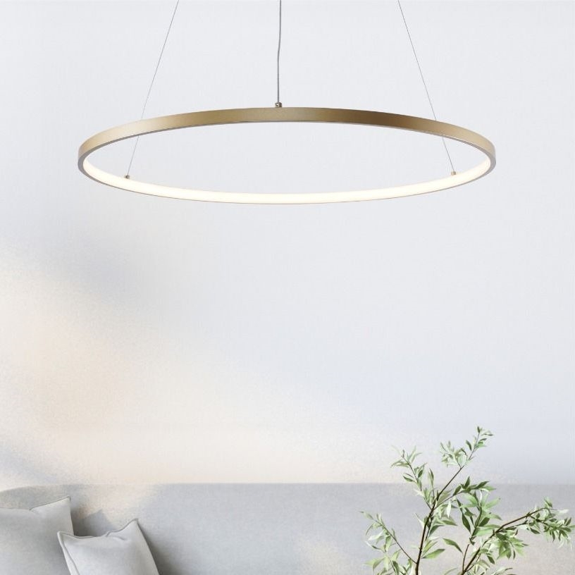 Zuma Line - LED Lestenec na vrvici LED/36W/230V 3000/4000/6000K pr. 80 cm zlata