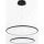 Zuma Line - LED Lestenec na vrvici LED/40W/230V črna