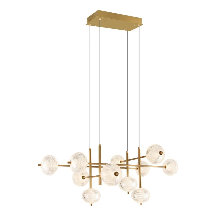 Zuma Line - LED lestenec na vrvici LED/63W/230V v zlati barvi