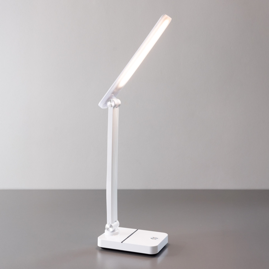 Zuma Line - LED Polnilna namizna svetilka LED/8W/1200 mAh 3000/4500/6000K CRI 90 bela