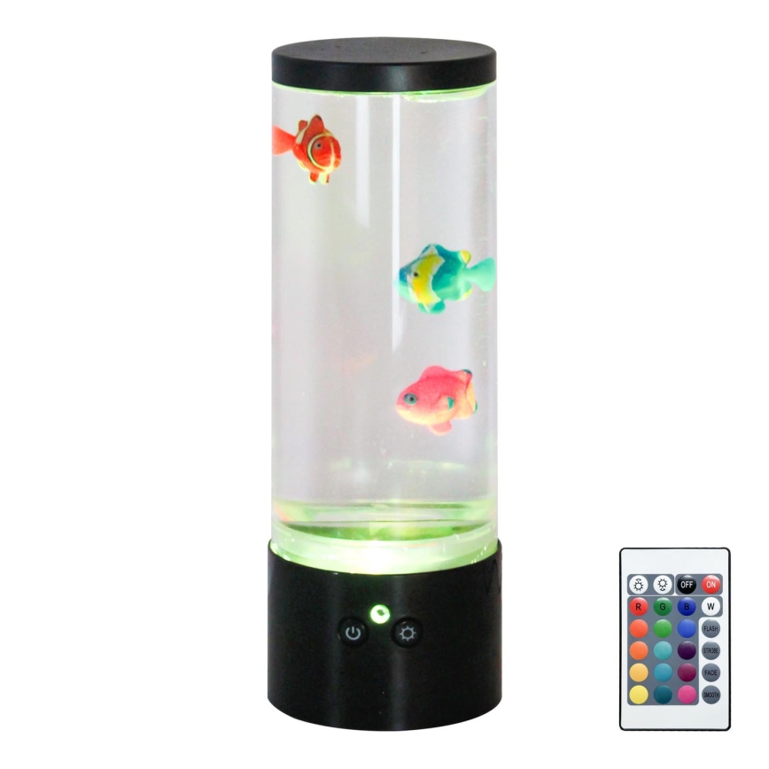 Zuma Line - LED RGB Zatemnitvena namizna svetilka LED/1W/5V/3xAA + Daljinski upravljalnik