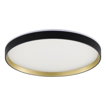 Zuma Line - LED RGBW Zatemnitvena kopalniška stropna svetilka LED/32W/230V + LED/8W 3000-6000K IP44 črna/zlata + Daljinski upravljalnik