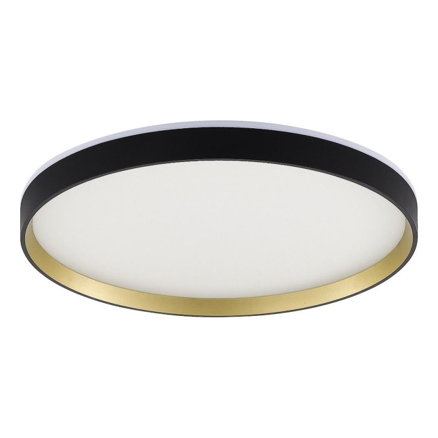 Zuma Line - LED RGBW Zatemnitvena kopalniška stropna svetilka LED/32W/230V + LED/8W 3000-6000K IP44 črna/zlata + Daljinski upravljalnik
